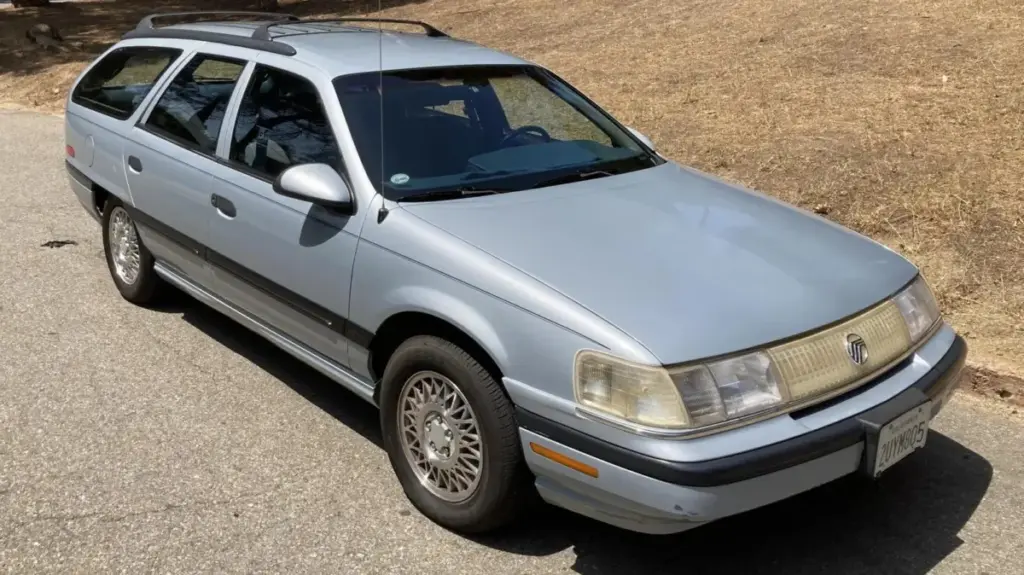 A Pristine 1990 Mercury Sable Wagon Surfaces for Auction, Prompting a Surprising Etymological Discovery