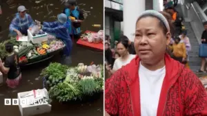 Bangkok Residents Turn Flooded Streets Into Impromptu Floating Markets Amidst Disaster Declaration