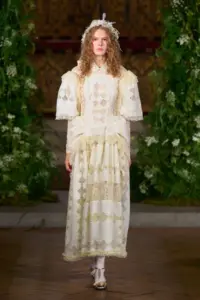 Bora Aksu Brings Pastoral Fantasy and 17th-Century Feminist History to London Fashion Week