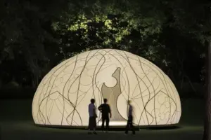 Osmanthus Moon: HCCH Studio Unveils Poetic Public Art Installation for the Mid-Autumn Festival