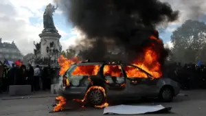 France Plunged into Chaos as Nationwide Protests Over Living Standards Turn Violent